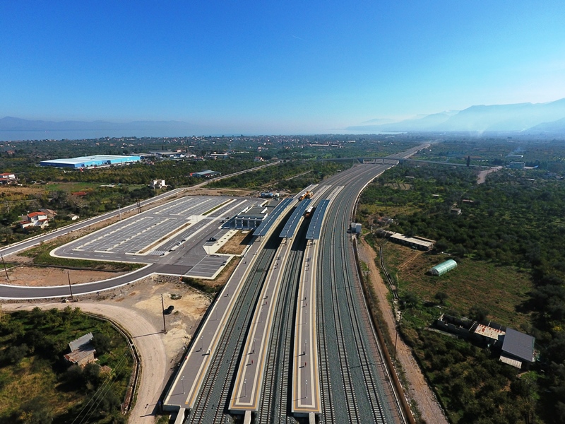 Construction of the infrastructure of the new double railway line in the section from CH.73+135 up to CH. 79+750 (80+493 N.H.S.R.L.), railway stations and halts in the section Kiato – Rododafni (C.N. 512).